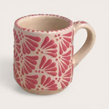 Pink & White Talavera Coffee Mug