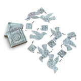 Tin Foil Peace Dove Hanging Decor