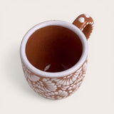 Brown & White Talavera Coffee Mug