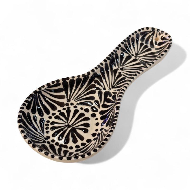 Black on White Spoon Rest