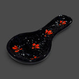 Black and Orange Spoon Rest
