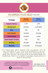 Pumpkin Patched Quilt Pattern