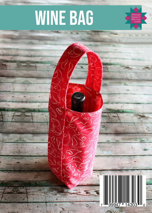 Wine Bag Post Card Pattern