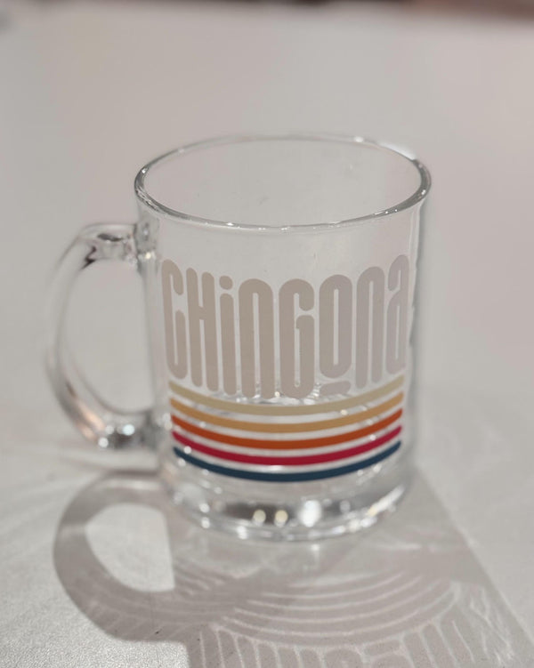Chingona Retro Glass Mug at Sew Bonita in Corpus Christi, TX.