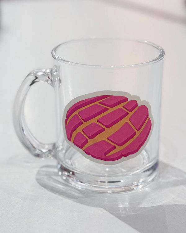 Pink Concha Glass Mug from Sew Bonita in Corpus Christi, TX.