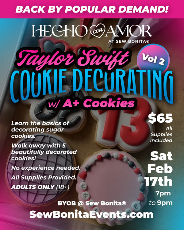 February 17th, 2024 / Cookie Decorating Class w/A+ Cookies