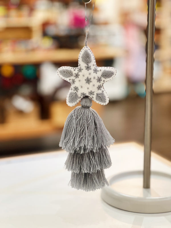 Silver Star Ornament