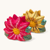 Ceramic Poinsettia Napkin Holder