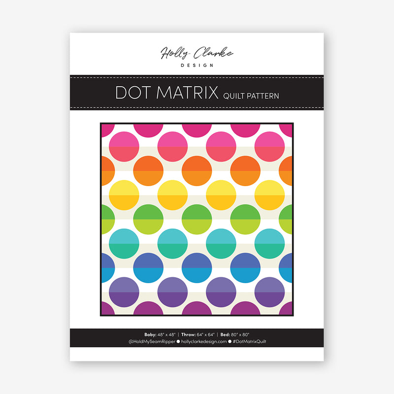 Dot Matrix Pattern Design Dot Matrix Quilt Pattern – Sew Bonita
