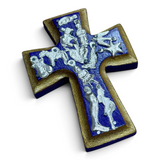 Small Wooden Cross w/ Milagros