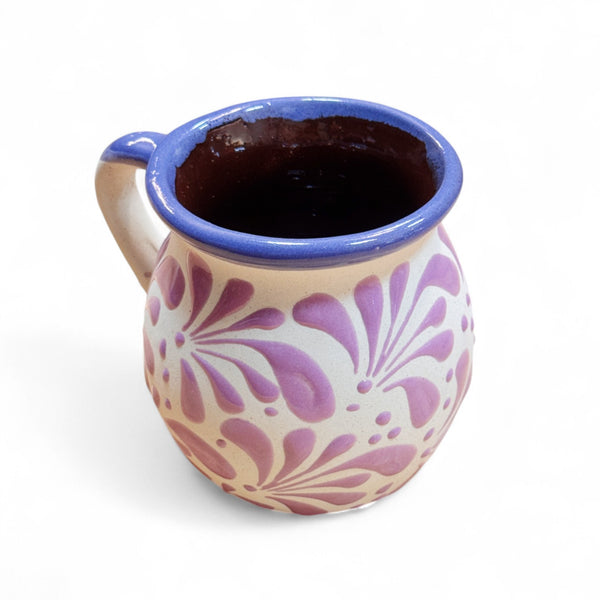 White w/ Lavender Engobe Mug