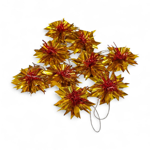 Gold Metallic Estrella (Star) Ornaments (Pack of 9)