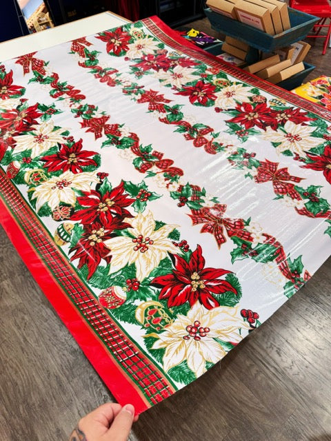 Poinsettia Oilcloth