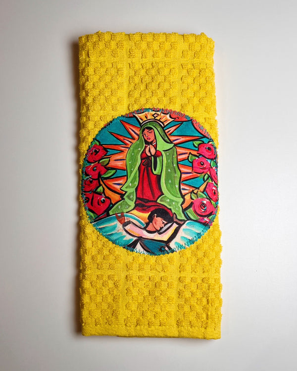 Yellow Lupe Kitchen Towel