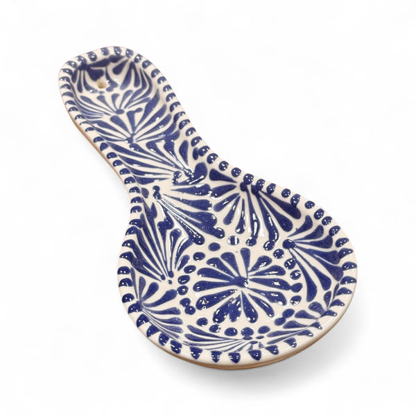 Blue on White Spoon Rest