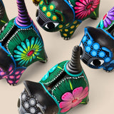 Hand Painted Ceramic Standing Cat Coin Bank