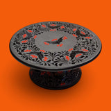 All Black Halloween Cake Platter