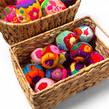 Round Embroidered Ornaments