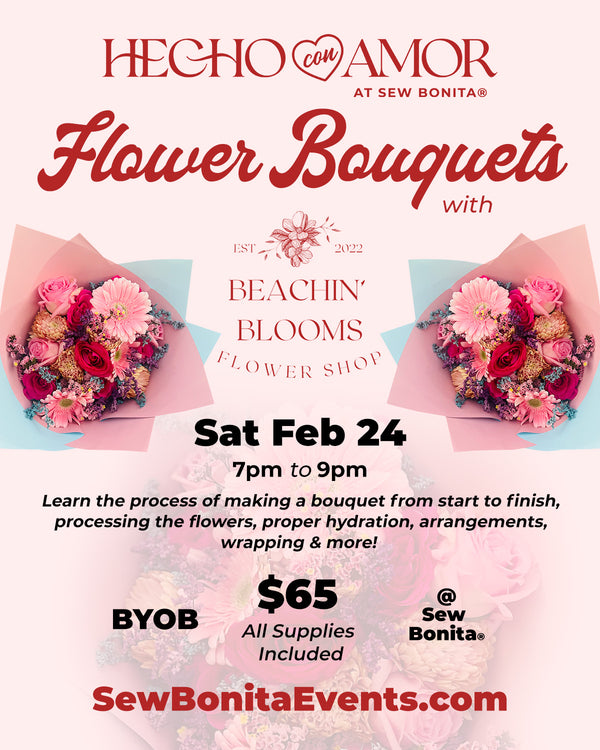 February 24, 2024 / Flower Bouquet Making w/Alex - Beachin' Blooms