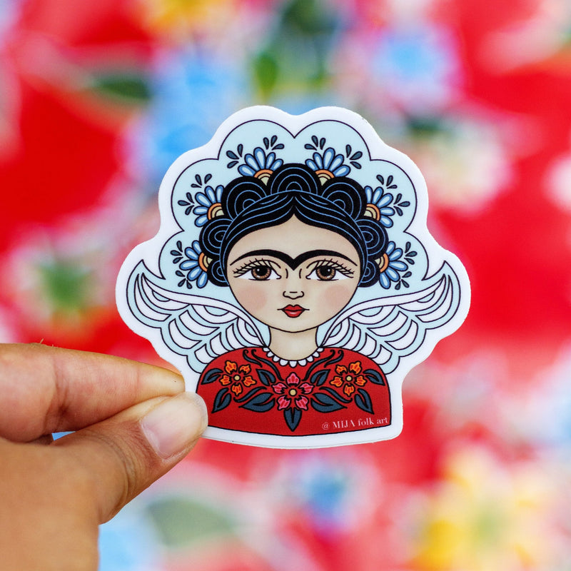 Frida Angel Sticker at Sew Bonita in Corpus Christi, TX.