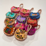 Multi- Flower Airpod/Wireless Headphone Leather Case (Small)