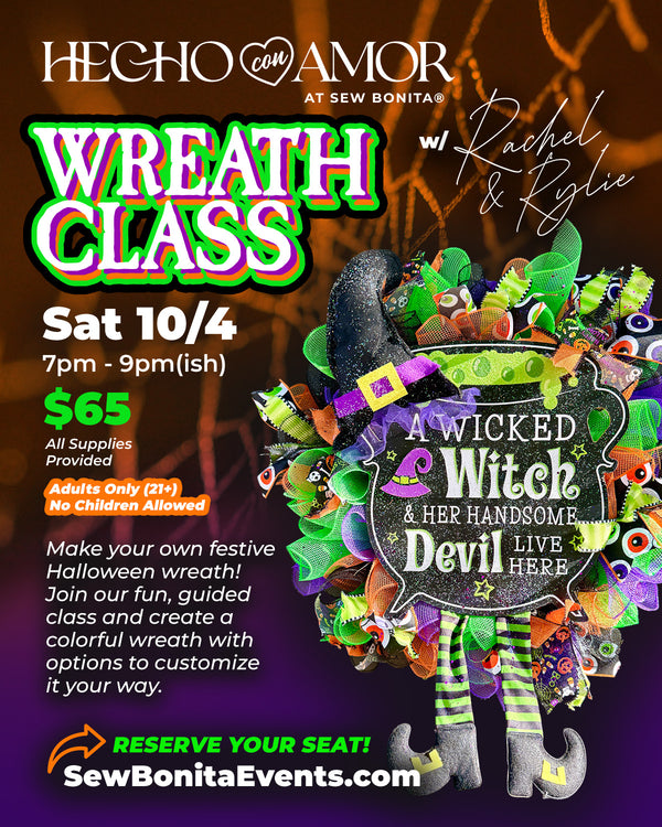 October 4th, 2025 / Halloween Wreath Workshop