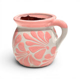 Baby Pink on White Engobe Mug
