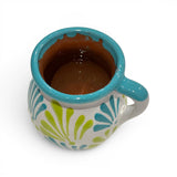 Lime/Turquoise Engobe Mug