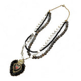 Layered Sacred Heart Necklace