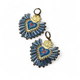 Sacred Heart Crystal Earrings