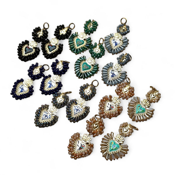 Two Tier Colibri Crystal Earrings