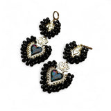 Two Tier Colibri Crystal Earrings