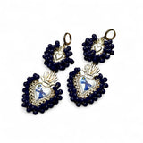 Two Tier Colibri Crystal Earrings