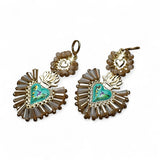 Two Tier Colibri Crystal Earrings