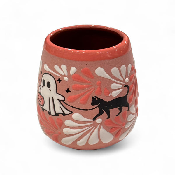 Pink Halloween Ghost Cup/Vase