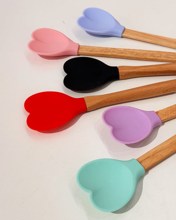 Heart Shaped Silicon Spoon/Spatula