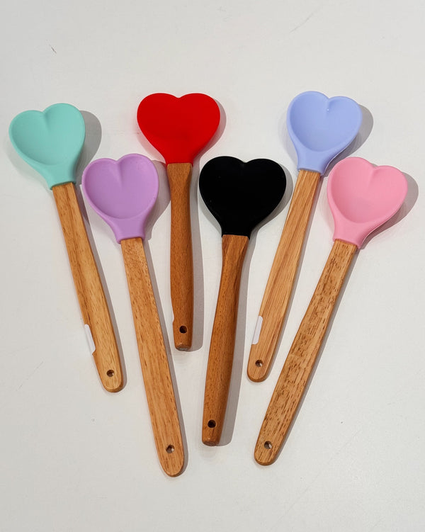 Heart Shaped Silicon Spoon/Spatula