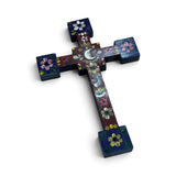 Hand Painted Wooden Crosses w/ Single Milagros