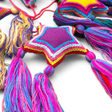Embroidered Stars w/ Tassels Ornament