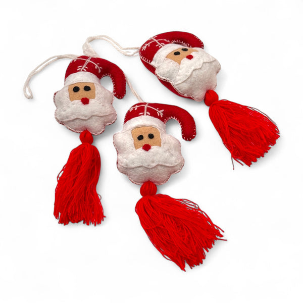 Santa Ornament w/ Tassel