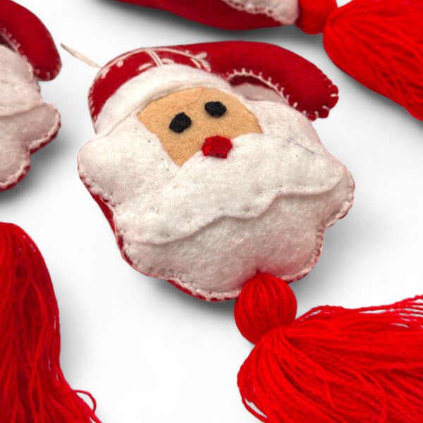 Santa Ornament w/ Tassel