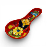 Orange Floral Spoon Rest