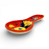 Orange Floral Spoon Rest