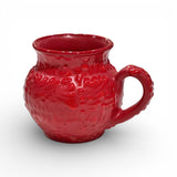 Red Round Talavera Mug