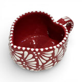 Ruby Red Heart Shaped Talavera Mug