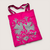 Embroidered Paloma Tote Bag