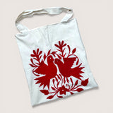 Embroidered Paloma Tote Bag