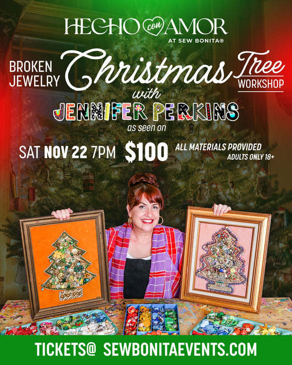Nov 22, 2025 / 7pm-10pm - Broken Jewelry Kitschmas Trees Workshop