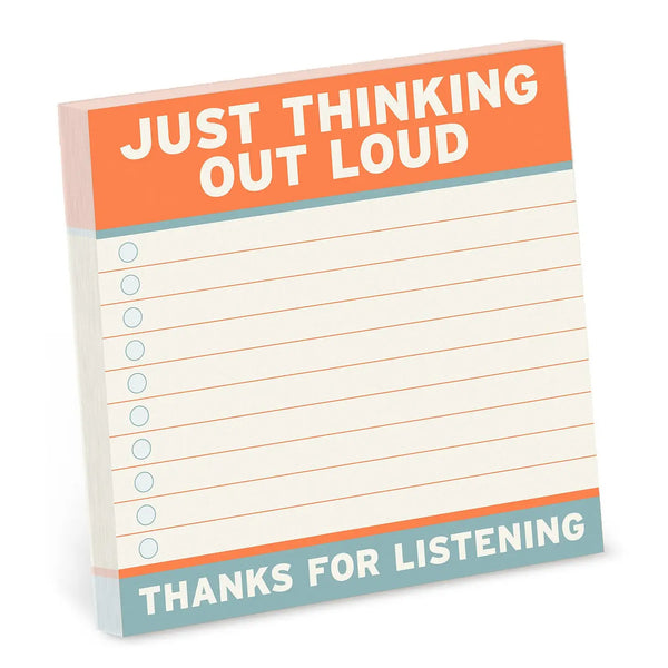 Just Thinking Out Loud Notepad