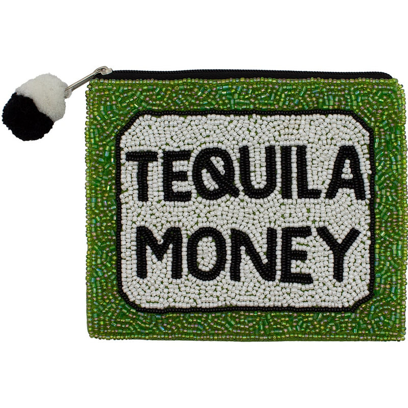 Tequila Money Beaded Coin Purse